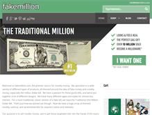 Tablet Screenshot of fakemillion.com